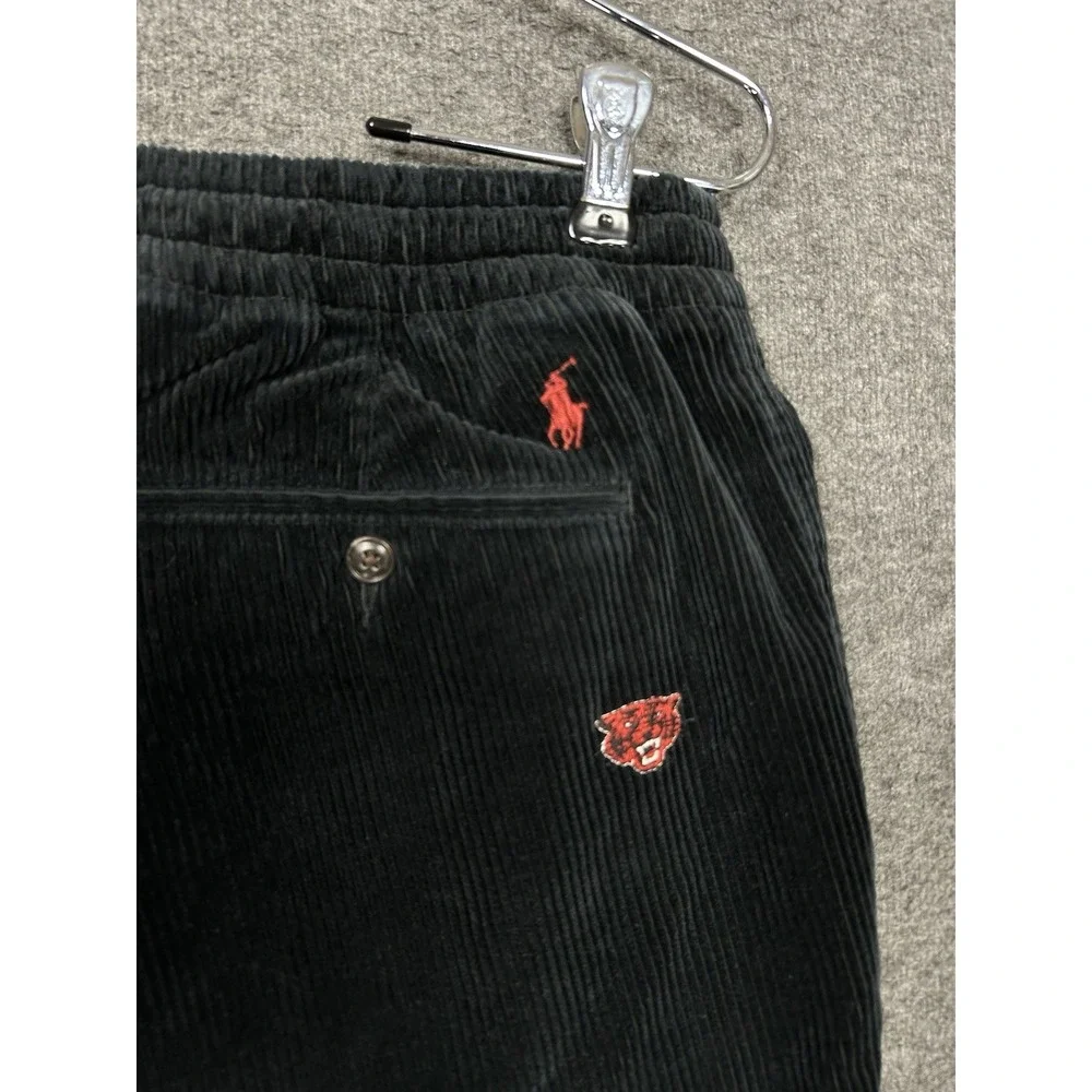 Polo Ralph Lauren Corduroy Prepster Pants Mens M Embroidered Football Varsity